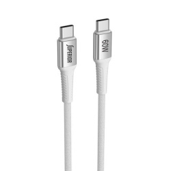 Superior su-k151 pleteni fast 60w 3a type-c na type-c 1m beli Usb data kabal ( U2152 )