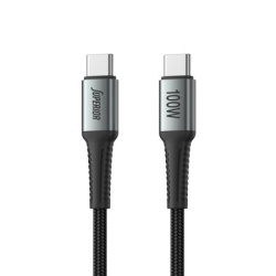 Superior Usb data kabal su-k110 pleteni fast 100w 5a type-c na type-c 2m sivi ( U2146 )