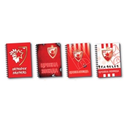 Sveska a4 spirala, 50l sitan karo c.zvezda 8-ssk4-50cz ( 50307 )