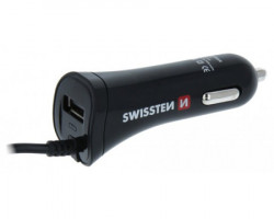 Swissten auto punjač tip C sa kablom + USB 2,4A - Img 4