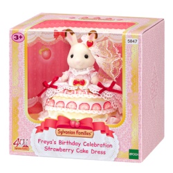 Sylvanian families freyas birthday celebration strawberry cake dress ( EC5847 )