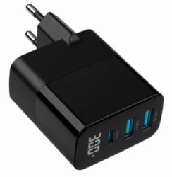  Gembird ta-uc-pdqc30lcd-bk-02 gan usb brzi punjac, 30w 3-port (2xusb-a+ usb-c), lcd, black-8