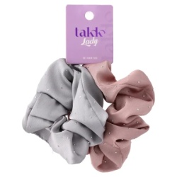 Takk ivy lady set gumica za kosu siva i roze 2k ( 505244 )