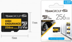 TeamGroup MICRO SDXC 256GB High Endurance UHS-I U3 V30,100/50MB/s, THUSDX256GIV3002 ZA VIDEO NADZOR! - Img 4