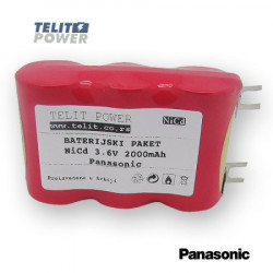TelitPower baterija NiCd 3.6V 2000mAh Panasonic za usisivač ( P-0215 ) - Img 1