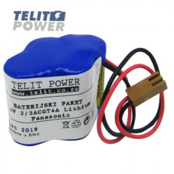 TelitPower GE FANUC CNC-PLC Litijum Baterija BR-2/3AGCT4A 6V 2400mAh Panasonic ( P-1259 ) - Img 3