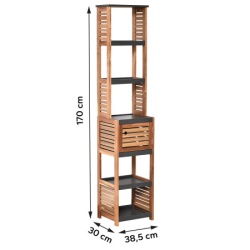 Tendance acacia kupatilski ormaric 1 vrata 38,5x30x170cm mdf ( 9901671 )-3