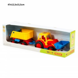 Traktor sa prikolicom i kašikom ( 037657 )