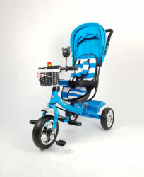 Tricikl Guralica Playtime AM 406 - Plavi + Mekano sedište - Img 5