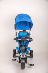 Tricikl T05 za decu sa mekim gumama - Plavi - Img 3