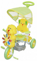 Tricikl za decu model sa kucom - žuti - do 25 kg - Img 2