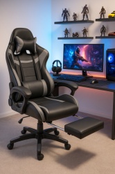 Trick Gejmerska stolica sa dodatkom za noge Y-830 Siva