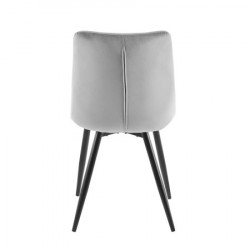 Trpezarijska stolica 1340 Svetlo Siva /Crne metalne noge ( 775-513 ) - Img 3