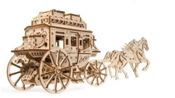 Ugears 3d drvene mehanička puzzle - Poštanska kočija ( 938)
