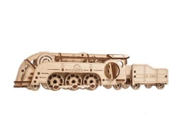 Ugears 3d mehanička puzzla - MINI LOKOMOTIVA ( 7136)-3