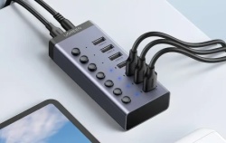 Ugreen CM481 3.0 Tip C DC 12V napajanje USB Hub 7 port -3