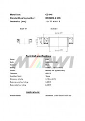 Union ležaj srednjeg pogona cb-146 mr22378-e llb 22x37x8/11,5 ( 436146 ) - Img 2