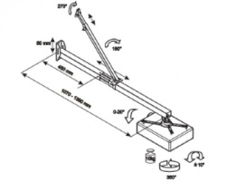 Vega WMC 39-140 zidni nosač za Short Trough projektor-3