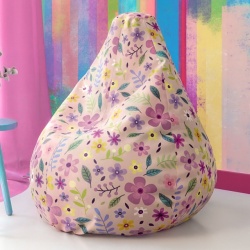 Veliki LazyBag šareni cvetovi low square ( 078 )