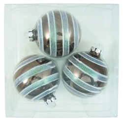 Viter novogodisnja ukras kugle 1/3 staklene ( 475409_5 )
