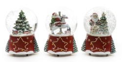 Viter novogodišnja vodena kugla muzička santa star 15 cm ( 50342 )