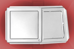 Vrata kade 150x150mm bela plastificirana-hv lim ( 8940 )