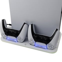 White Shark ps5 kimura - 2  cooling pad + 2 charging docks-3