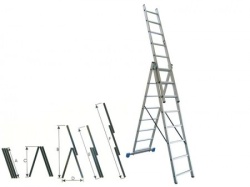 Womax merdevine aluminijumske 3x10 ( 76410631 )