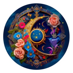 Wooden City Flower Moon Wooden Puzzle XL (505 Pieces) ( 058890 )