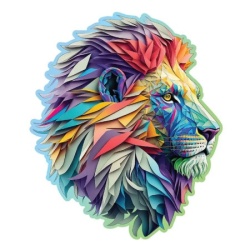 Wooden City Modern Lion Wooden Puzzle L (250 Pieces) ( 058880 )