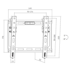 Xstand 167412 TILT 13/43 Nosač za TV/Nagib-8-0-3