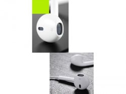 Xwave slušalice za mobilni sa mikrofonom/stereo/3.5mm jack/kabl 1.3 m/IPHONE EARBUD OBLIK/box/bela ( E-500M white ) - Img 4