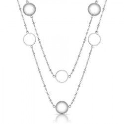 Ženska freelook srebrna ogrlica od hirurškog Čelika ( frj.3.6016.1 )