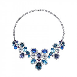 Ženska oliver weber empire violet ogrlica sa plavim,ljubičastim swarovski kristalom ( 11597 ) - Img 1