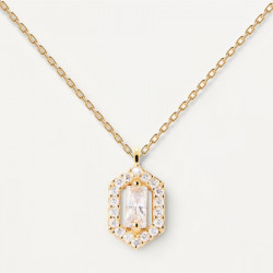 Ženska pd paola sentiment zlatna ogrlica sa pozlatom 18k ( co01-493-u ) - Img 1