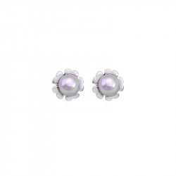 Ženske majorica cies pink pearl stud nuage biserne srebrne mindjuše 4 mm ( 16286.06.2 000.010.1 ) - Img 2