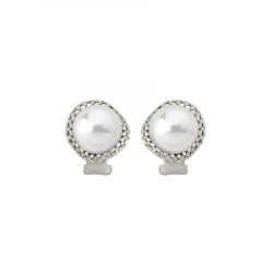 Ženske majorica exquisite bele biserne srebrne mindjuše sa kristalima 10 mm ( 15878.01.2 000.010.1 ) - Img 3