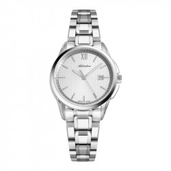 Ženski adriatica pairs beli srebrni elegantni ručni sat sa srebrnim metalnim kaišem ( a3190.5163q ) - Img 1