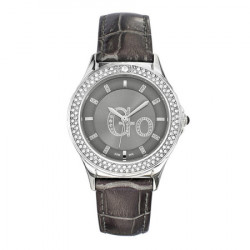 Ženski girl only go cristaux sivi modni ručni sat sa sivim kroko kožnim kaišem ( 698144 ) - Img 4