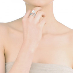 Ženski majorica solfeo beli biserni srebrni prsten 10 mm 55 mm ( 15574.01.2.915 010.1 ) - Img 4