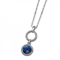 Ženski oliver weber more sapphire lančić sa swarovski plavim kristalnim priveskom ( 11148.206 ) - Img 1