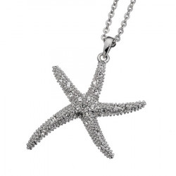 Ženski oliver weber starfish large crystal lančić sa swarovski belim kristalnim priveskom ( 11138 ) - Img 1