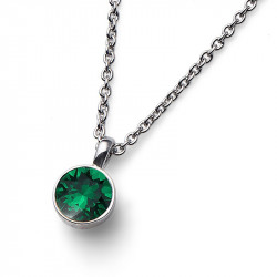 Ženski oliver weber uno emerald lančič sa zelenim kristalnim priveskom ( 11740.205 ) - Img 1