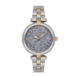 Ženski santa barbara polo unique sivi srebrni elegantni ručni sat sa bikolor metalnim kaišem ( sb.1.10114.5 ) - Img 6