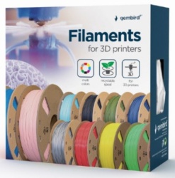 Gembird 3DP-ABS1.75-01-TR ABS Filament za 3D stampac 1.75mm, kotur1KG Transparent-2