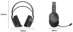 A4Tech A4-GR370 Bloody gejmerske slusalice sa mikrofonom, BT+2,4Ghz+kabl, 50mm/16ohm, RGB - Img 6