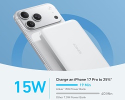 Anker MagGo 10000mAh, 15W, magnetno bežični power bank, beli