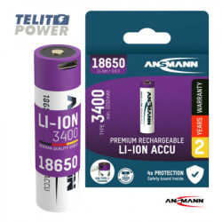Ansmann punjiva Li-Ion 3.6V 3400mAh 18650 sa USB tip C ulazom za punjenje ( 4233 ) - Img 1