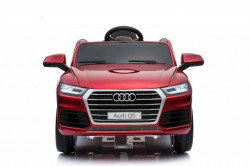 Audi Q5 2019 Licencirani auto na akumulator sa kožnim sedištem i mekim gumama - Crveni - Img 7