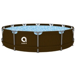Avenli Bazen Frame Plus Rattan 305x76cm okrugli SET sa pumpom - Img 4